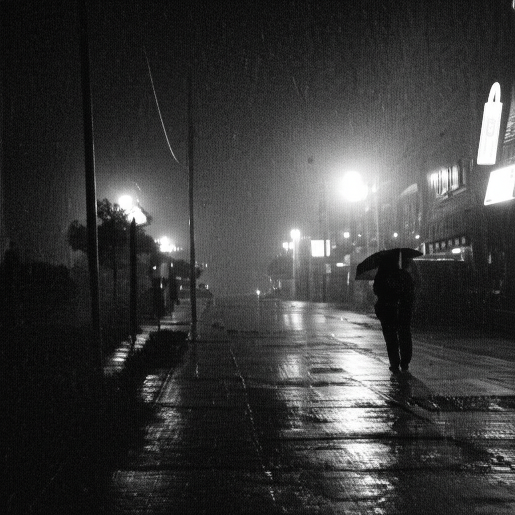 Fotografía nocturna oscura con ruído antes de eliminar ruido de fotos